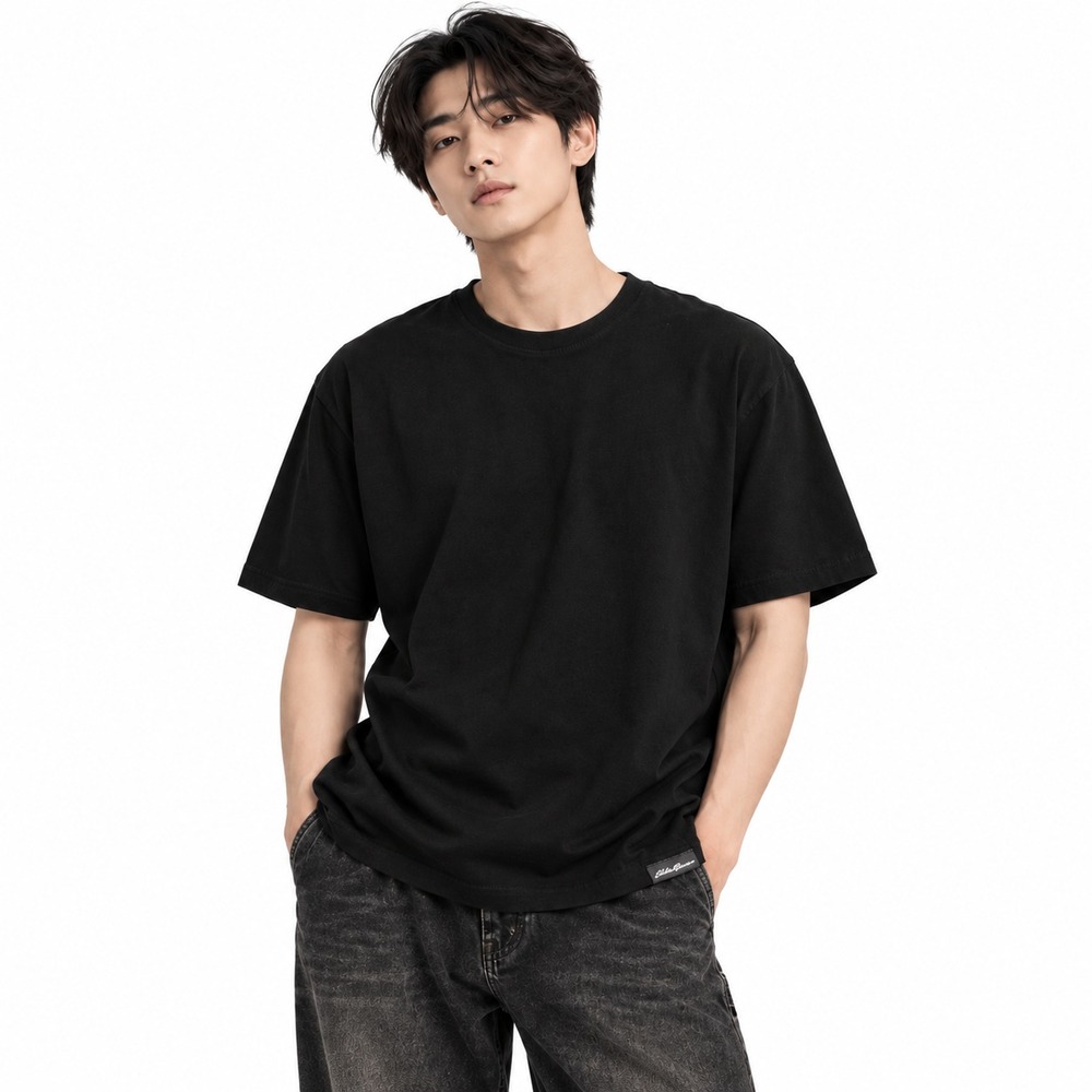 Eddie Bauer Legendwash Men's Relaxed-Fit Crewneck T-Shirt Black Cotton XL